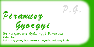 piramusz gyorgyi business card